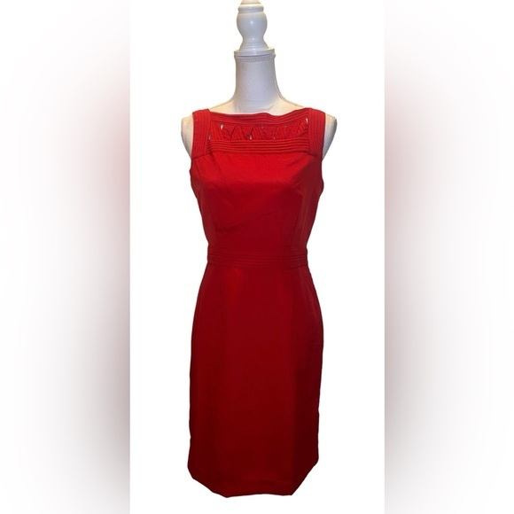 Banana Republic Red MIDI Dress - Picture 1 of 5